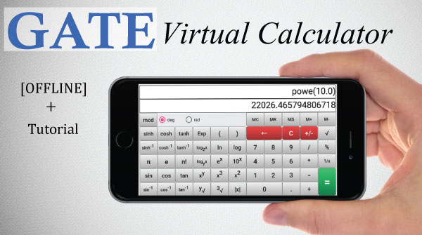 GATE virtual calculator android app