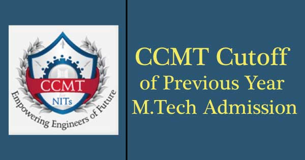 CCMT Cutoff 2019