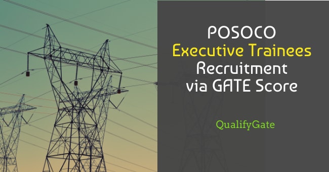 POSOCO Recruitment through GATE 2020