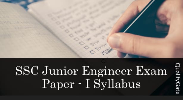 SSE JE 2019 Syllabus - Paper 1